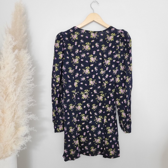 ZARA Floral Printed Mini Dress Women's Size Medium NWT - Picture 4 of 8